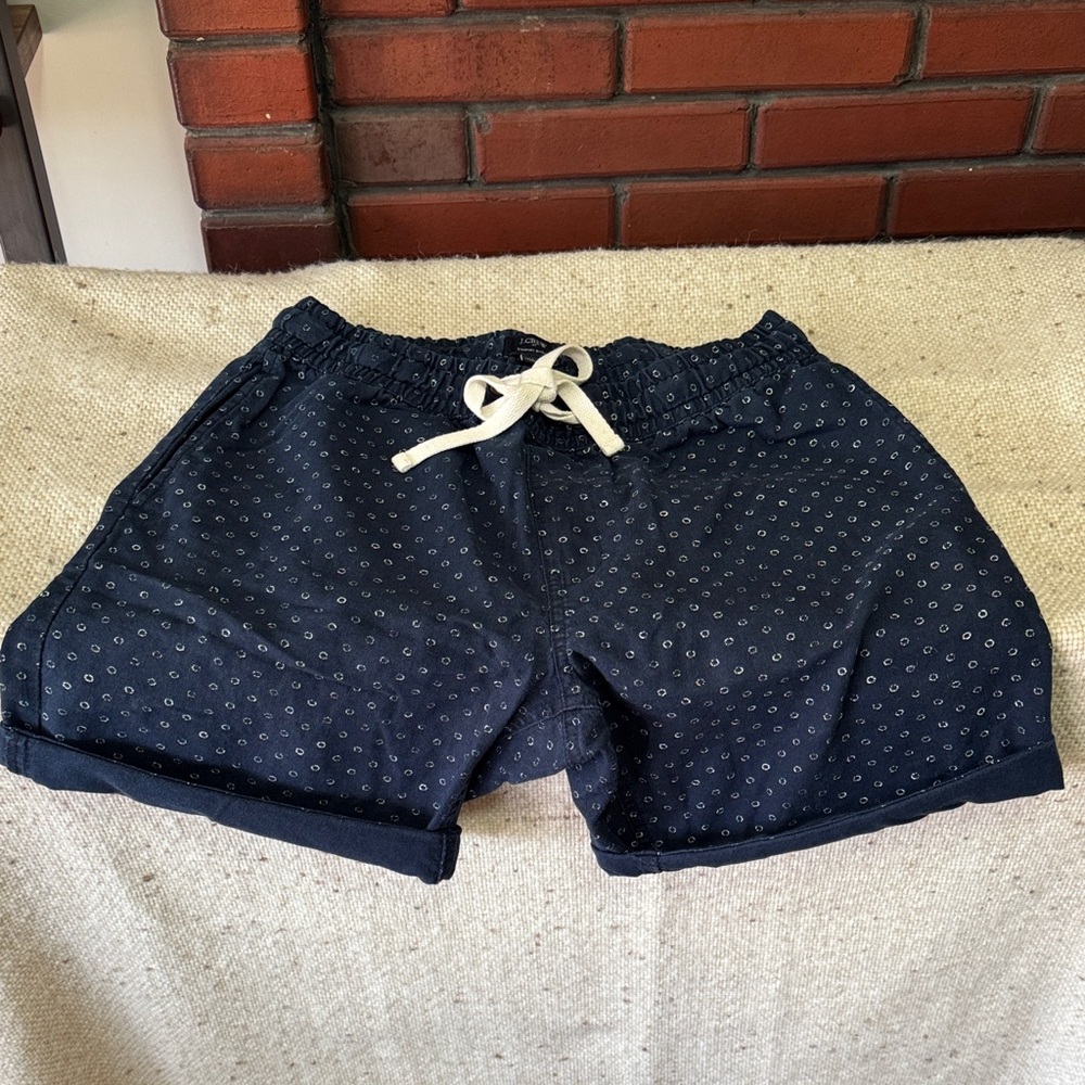 J. Crew Outlet Navy Patterned Stadium Shorts